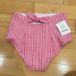 Lemlem madewell lola high waist bikini set small pink
